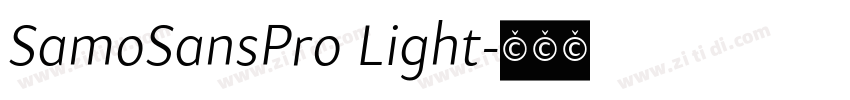 SamoSansPro Light字体转换